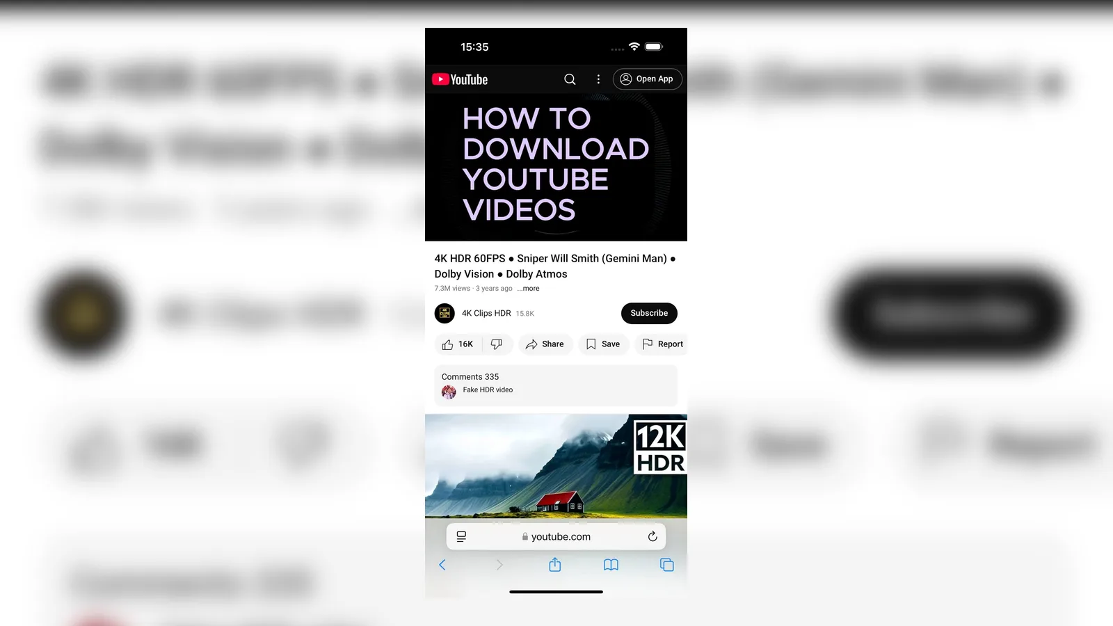 Как скачать видео с YouTube на iPhone 14 Pro Max